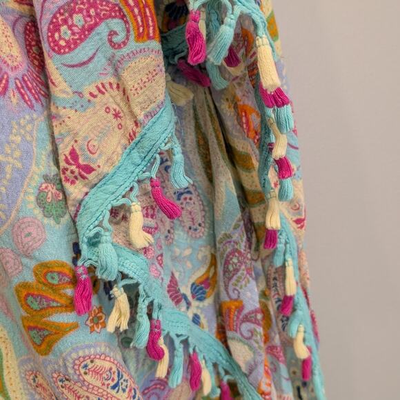 Matilda Jane Coverup Swim Beach Travel Vacation Tassel Layer - Size M - Picture 5 of 6